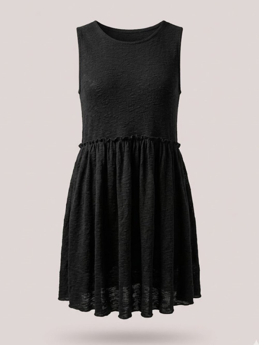 Billabong Slub Knit Sleeveless Beach Dress in Black Size Small NWT